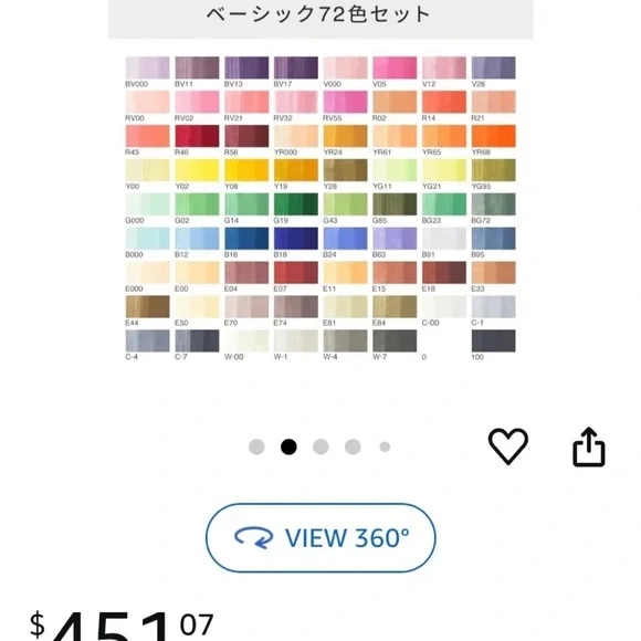 Copic Sketch Basic 72 Color Set - Picture 2 of 2